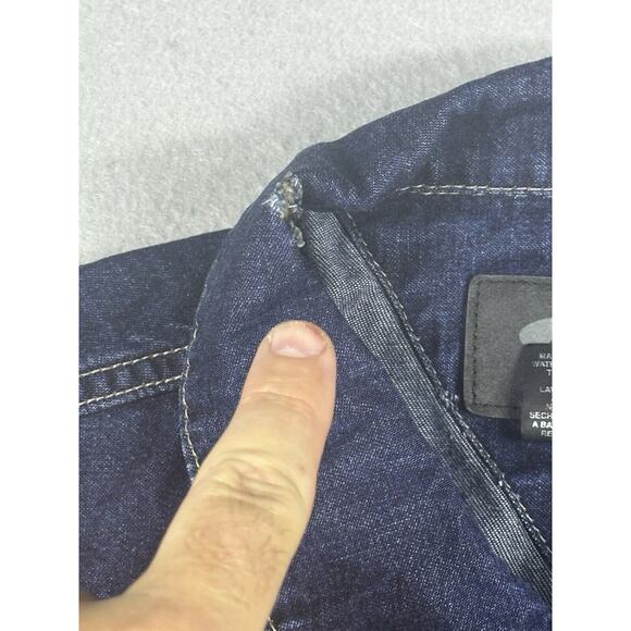 Vintage International Denim Jim Beam Trucker Jacket ID Wear Men's Large 4 Pocket - Picture 4 of 11